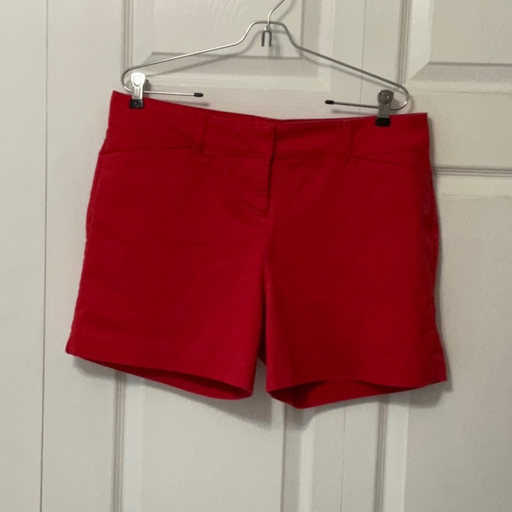The Limited Shorts with Lined Pockets, Size 12, Red, 5” inseam, Like New